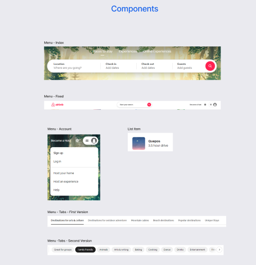 Airbnb Components